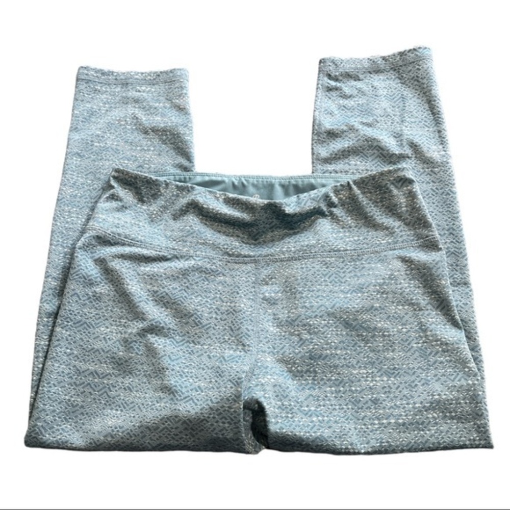 Spalding Yoga Band Cropped Leggings Size Large EUC #7474